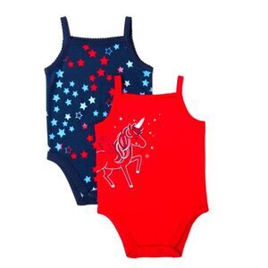 Garanimals Baby Girl Cami Bodysuits, 2-Pack, Size 24m